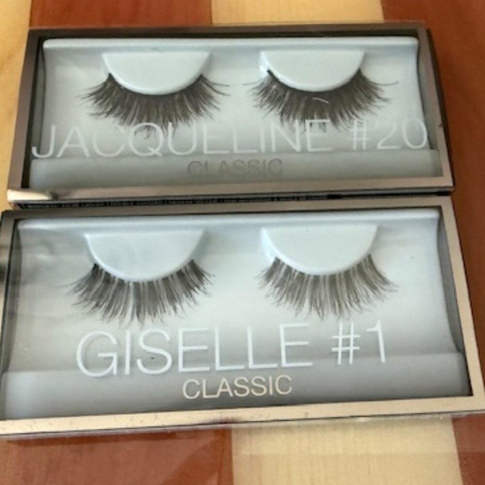 NIB 2 Pair of HUDA BEAUTY #20 - Jacqueline & #1 Giselle False Lashes